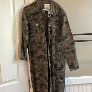 Distressed camo jacket